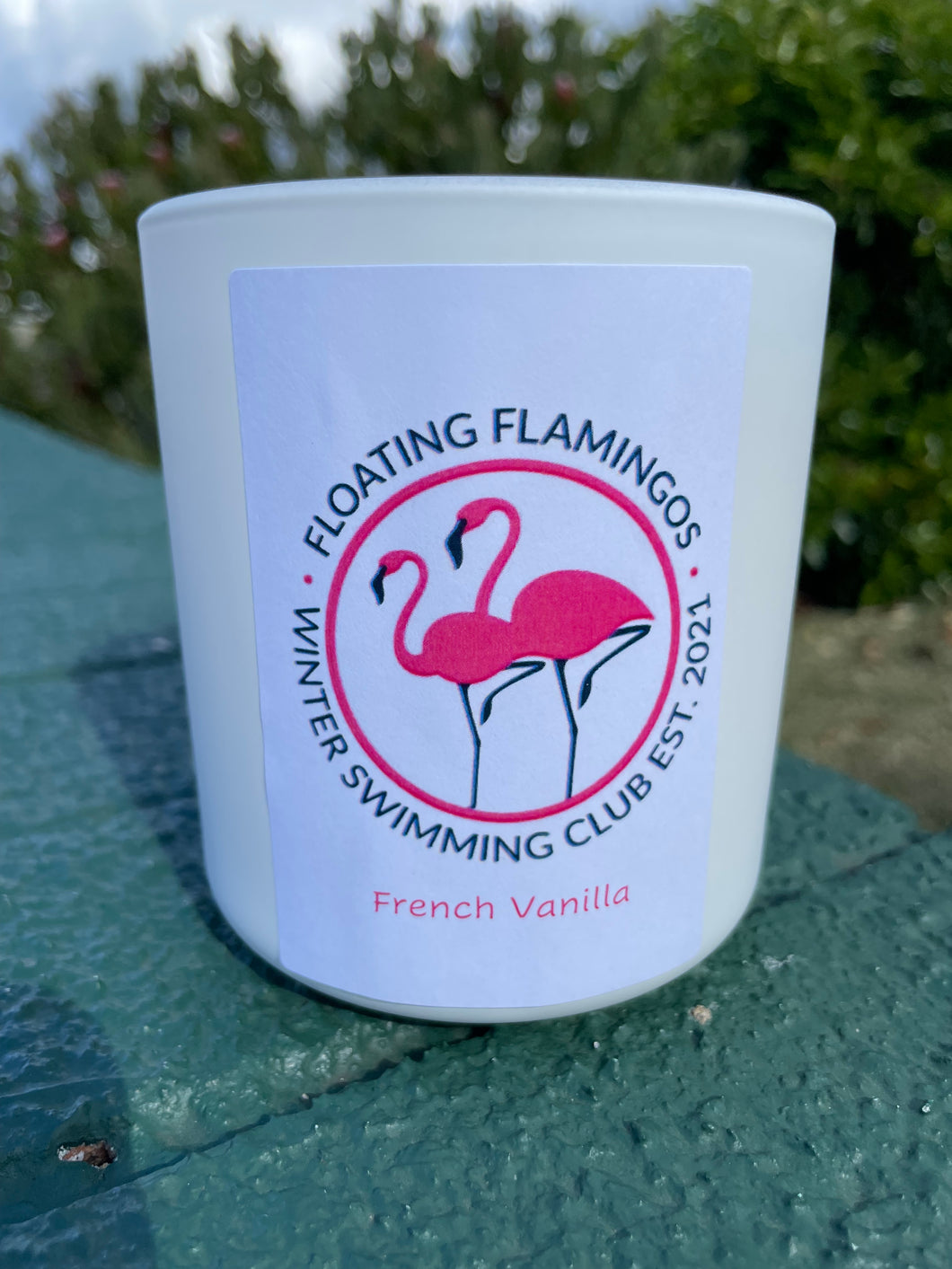 Floating Flamingos Candle