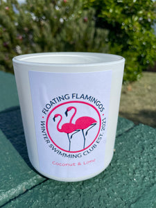 Floating Flamingos Candle