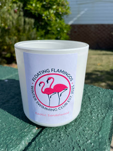 Floating Flamingos Candle