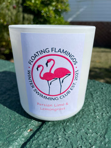 Floating Flamingos Candle